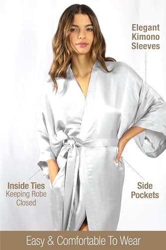 Image of Tara Sartoria Luxury Artisan Silk Kimono Robe for Women, Short, Washable, XS-4XL, Oprah Daily 2025