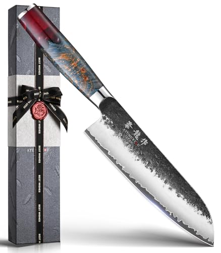 Hand Forged Santoku Knife with VG10 Steel