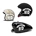 2 ADESIVI COMPATIBILE CON CASCO SERBATOIO HARLEY DAVIDSON (ORO CASCO)