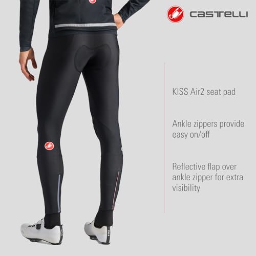 Castelli Entrata Bibtight, Pantaloncini Ciclismo Uomo, Black, L - 5