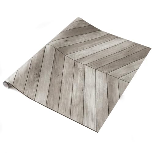 Self Adhesive Vinyl Wrap Film for Kitchen Doors and Worktops dc fix Chevron Grey (67.5cm x 4m)