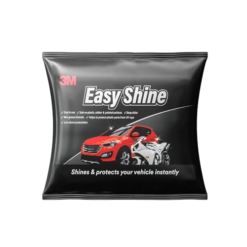 Image of 3M Easy Shine Foam Sponge, Safe on Plastic, Rubber and Painted Surfaces, Protect Plastic Parts from UV Rays, Less Dust Accumulation, Deep Sine (7.5cmX5cmX2.5cm, Pack of 20)