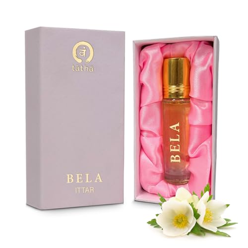Image of Tatha Premium Bela Attar Original| 100% Natural & Alcohol-Free Bela /Jasmine Perfume Attar for Women & Men Long Lasting| Stress-Relief, Romantic Scent| Ideal Gift |10ML Pack