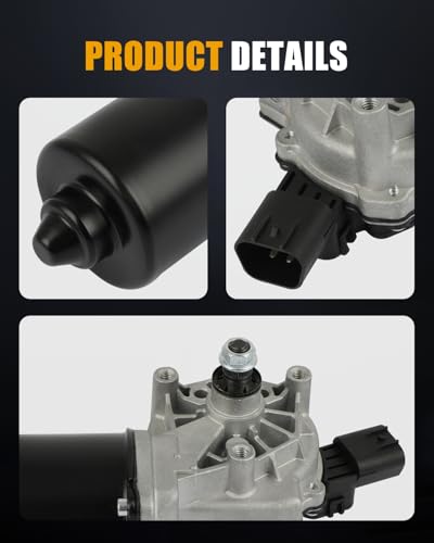 Image of ROADFAR Front Windshield Wiper Motor Fit for Jeep for Commander 2006 2007 | For Jeep For Commander 2006 2007|For Jeep For Grand Cherokee 2005-2007|Replace 5183007AA|55156851AB|55156851AC|4 Pins