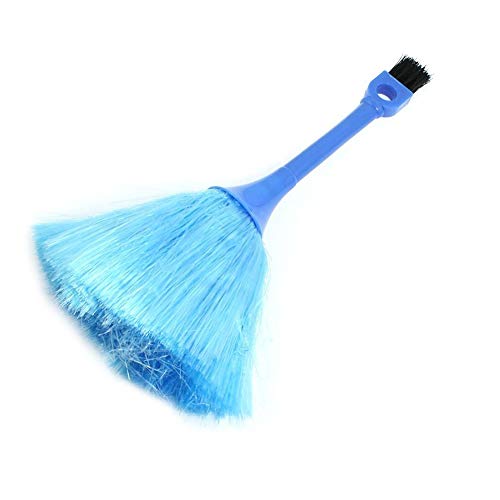 lujiaoshout Microfibre Duster Délicat Clavier Brosse De Nettoyage Brosse Deux Extrémités Anti Statique pour Le Nettoyage des Cendres À Poudre - Bleu Cover