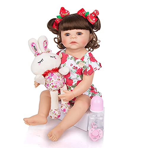 Boneca Bebe Reborn Anna Corpo Todo de Silicone Menina