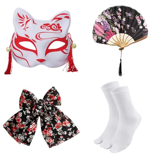 Disfraz Kimono Geisha Anime para Niñas Halloween miniatura 7