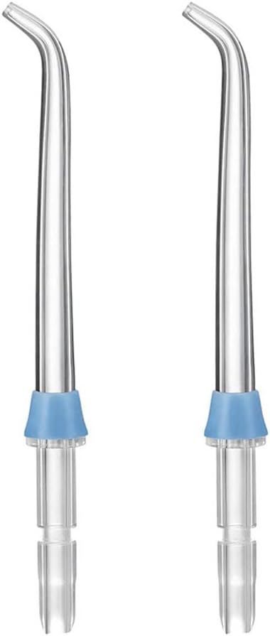 2Pcs Replacement Classic Jet Tips for Waterpik Flosser WP100 WP250 WP300 WP450 WP660 WP900Other Oral Irrigators(Blue)