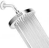 HPGD Shower Head - High Pressure Rain, 6-Inch Round, Luxury Chrome Finish, Universal Shower Head Replacement, Premium Quality Anti-Clogging Nozzles, Tool-Free Minute Installation (Chrome)