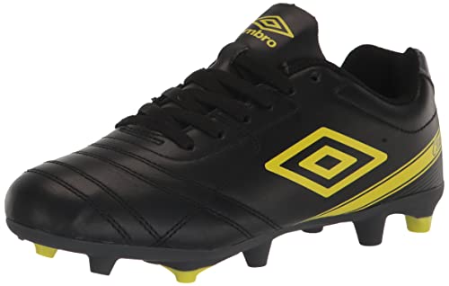 Umbro Boy's Classico X FG Jr. Soccer Cleat, Black/Yellow, 3 Little Kid