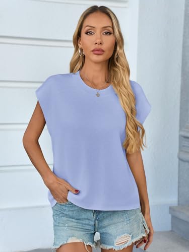 Image of GREAIDEA Womens Sleeveless Sweater Vest Crewneck Cap Sleeve Knit Tops Trendy 2026 Summer Spring Business Casual Shirts