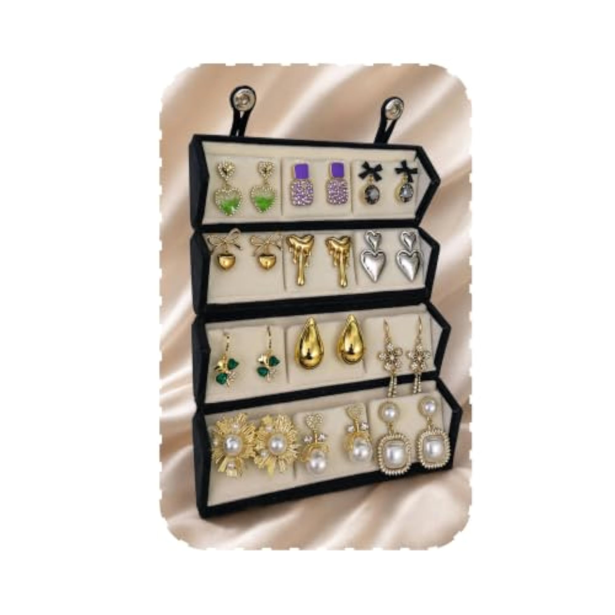 12 Pairs Earrings Set for Women with Jewellery Box