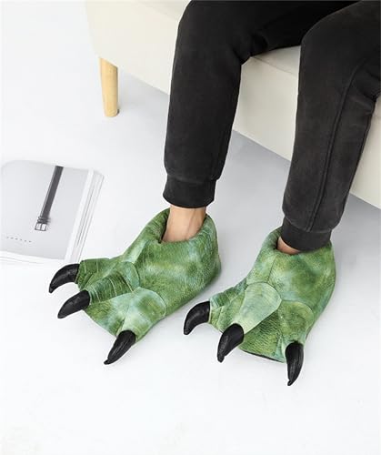 Dinosaur Claw Animal Paw Slippers - Interesting Bear Claw Comfortable Warm Memory Foam Slippers for Men and Women - Plush3