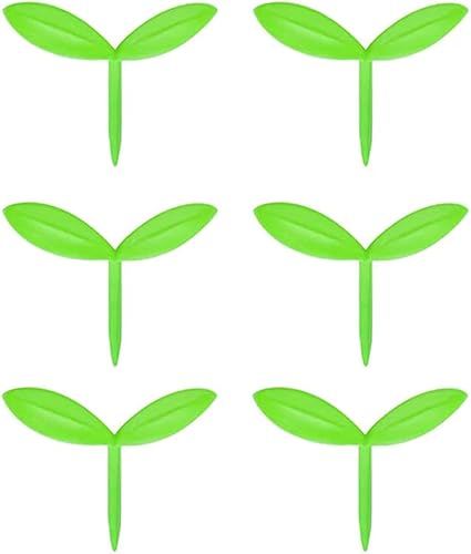 6 marcapáginas de silicona con forma de brote de hierba, regalos para estudiantes, escritores, amantes de los libros, lectura, color verde