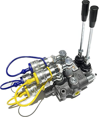 Distributeur hydraulique double effet à 2 leviers 3/8