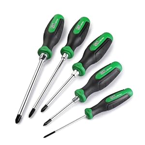SK 5-Piece Phillips Screwdriver Set, Magnetic Screwdriver Set, S2 Steel, SureGrip Handle