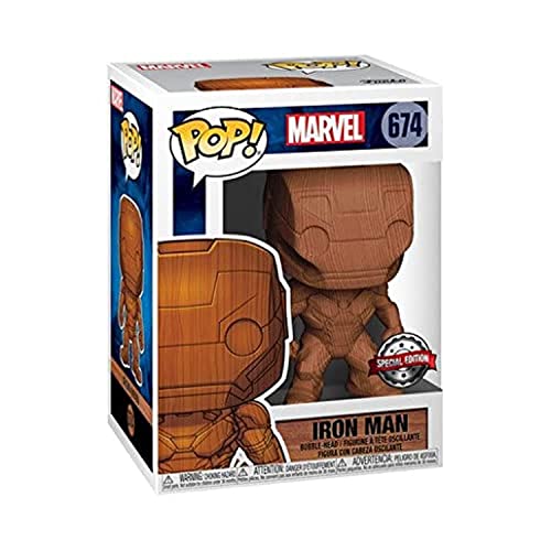 Funko Pop! Marvel Iron Man Wood Deco Vinyl Figure - Entertainment Earth Exclusive
