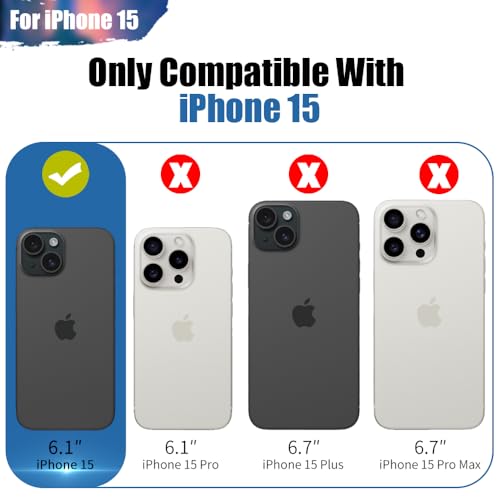 Sitong Battery Case for iPhone 15, 5000mAh Rechargeable Extended Battery Charging/Charger Case, Add 100% Extra Juice (6.1 inch) Black