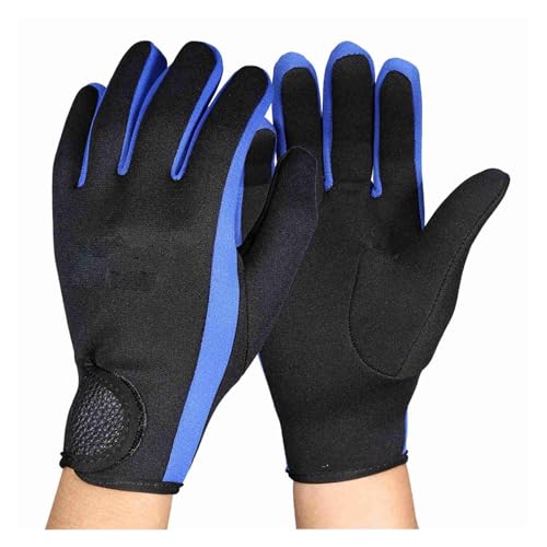 SDSKZOZP 1 par/Juego de Guantes Neopreno 3 Colores for Buceo, Snorkel, Kayak, Surf y Deportes acuáticos(Black Blue M)