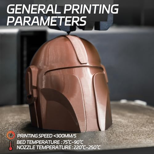 Image of TINMORRY Metallic PETG Filament 1.75mm, Rapid PETG 3D Printer Filament, PETG with a Rapid Flow Rate, Compatible with Bambu Lab FDM 3D Printer, 1KG 1 Spool, Metallic Rose Gold