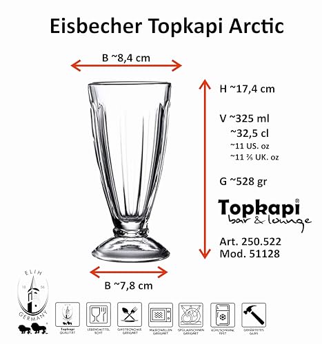 Coupes à glace Topkapi Arctic 51128 pour réussir vos sundaes et cafés
