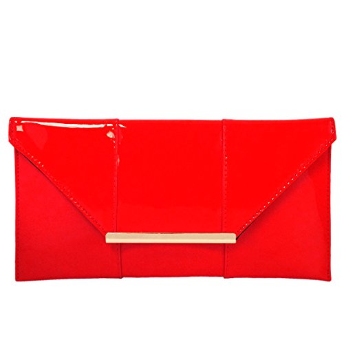 Image of JNB Faux Patent Leather Envelope Candy Clutch