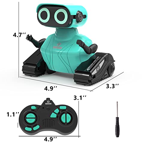 Gilobaby Robot Toys, Remote Control Robot Toy, Rc Robots For Kids With Led Eyes, Flexible Head & Arms, Dance Moves And Music, Birthday Gifts For Boys Ages 3+ Years (Blue) #TOP6