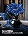iATOM Blue Rose Bouquet Building Set, 12Pcs Flowers Botanical Collection for Adults, Valentine's Day Gift for Her/Mom/Girlfriend/Wife/Couple, Retro Romantic Home Office Table Centerpiece Decor