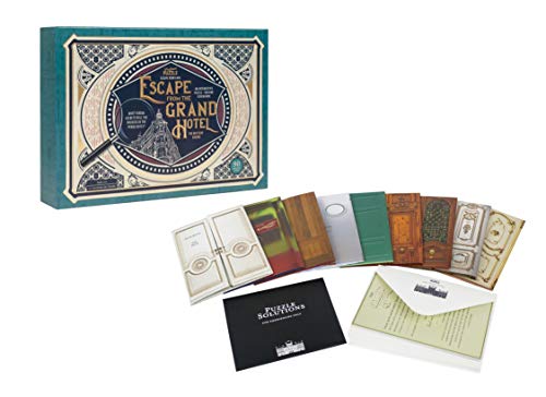 Professor PUZZLE Escape From The Grand Hotel - Escape Room Card Game for Families & Adults, Multi-color, Escape rooms