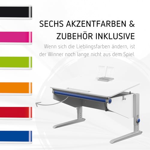 Moll Winner Classic Kinderschreibtisch – Höhenverstellbar und Ergonomisch