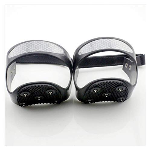 Sparrow Angel Crampon 1 Paire 5 Dents Talon Griffe Crampons d'hiver Spike Chaussure poignée Pointe Anti-Glissement Grips de la Chaussure de Neige poignée (Shoe Size : XL (43 45))