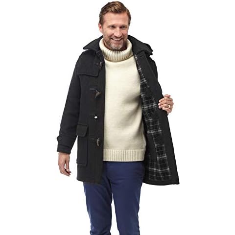Montgomery XL Charcoal Wool Duffle Coat Cover