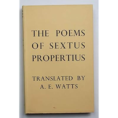 The Poems of Sextus Propertius
