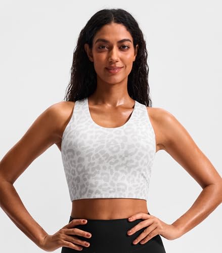 Image of Sports Bras for Women Criss-Cross Back Padded Workout Tank Tops Medium Support Crop Tops for Women