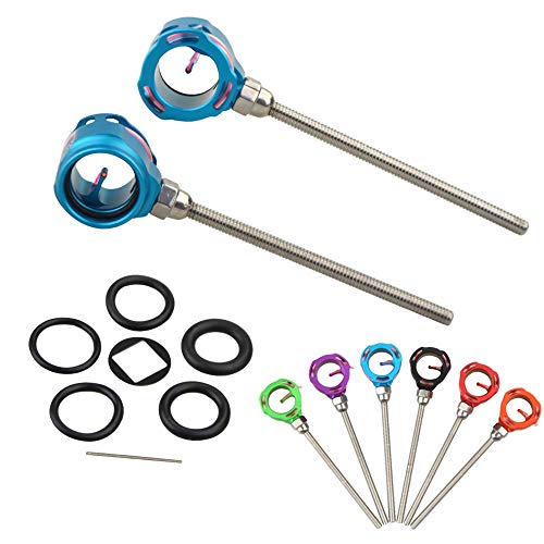 ZSHJGJR Archery Recurve Bow Sight Single Pin Sight 0.019" Fiber Optical 1 Pin Sight for Hunting Bow Sight Accessories (Blue)