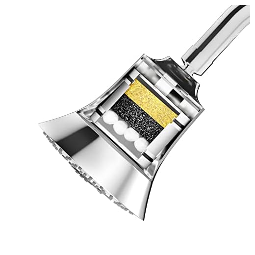 Kohler Rain Duet Filter Shower Head - 5-Spray Multifunction Overhead Shower with WATER PURIFIER CARTRIDGE - works best with Hard Water Softener - Wall-mount, Polished Finish, Chrome - 109 mm