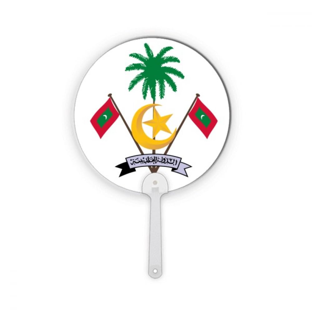 Éventail Maldives rond en plastique pour réceptions à thème asiatique