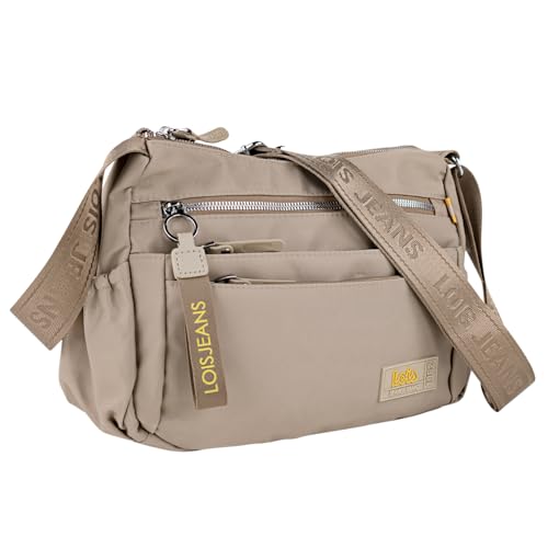Lois - Bolso Bandolera Mujer Versátil para Diario y Viajes Estilo Casual Urbano Práctico Compacto Moda Bolsos De Mujer Bandolera. Bolso Beige Mujer Lois - Bolso Bandolera Mujer Versátil para Diario y Viajes Estilo Casual Urbano Práctico Compacto Moda Bolsos De Mujer Bandolera. Bolso Beige Mujer