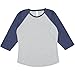 LAT Ladies' Fine Jersey Raglan 3/4 Sleeve Baseball Tee