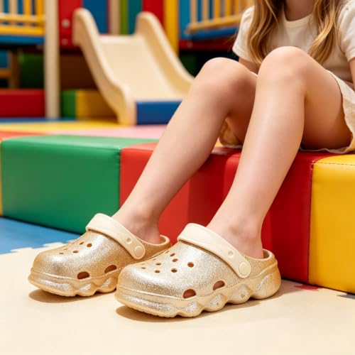 Image of Girls' Clogs for Toddlers & Kids Lightweight Garden Shoes Breathable Slip-on Slides Sandals Slippers Children's Beach Water Shoes