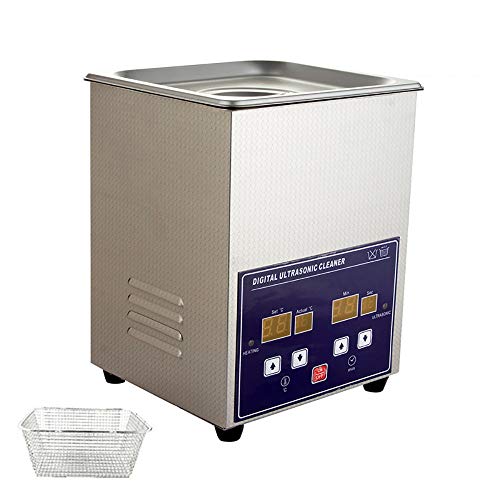 Preisvergleich Produktbild 2L Ultraschallreiniger,Professionelle Edelstahl-Ultraschallreinigungsmaschine mit digitaler Zeitschaltuhr und Heizung, für Schmuck, Brillen, Uhren, Zahnersatz, Wissenschaftliches Labor, Industrie