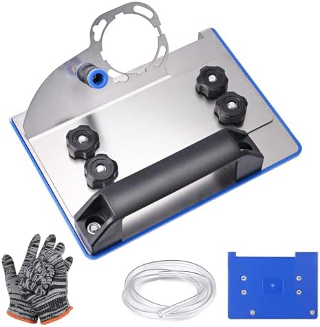 45 Degree Tile Chamfering Tool - Angle Grinder Stand Attachment For Precise Tile Cutting, Includes Water Pipe & Gloves - View #4