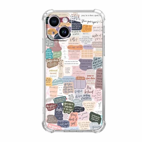 Coque iPhone 15 versets de la Bible en TPU souple