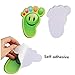 30 Pairs Kids Footprint Stickers for Classroom Floor Lineup Spots Adhesive Vinyl Animal Stickers Social Distancing Floor Decals for Kids Nursery Floor Stairs Decor, 3 Colors