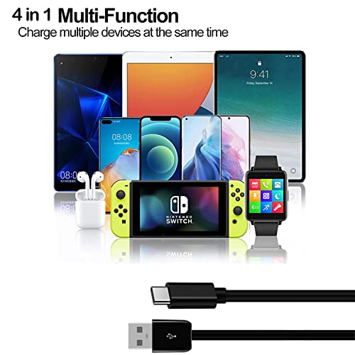 Cable de fecha para smartphone USB Tipo C divisor 4 en 1 largo LOKEKE 5