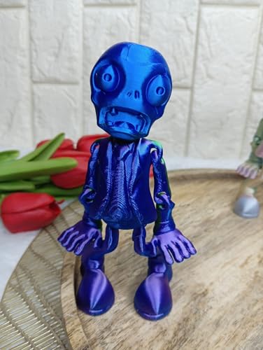 Image of Gifts- Zombie Action Figure Toys, 3D Printed Movable Toy with Detailed Design for Car Dashboard, Study Table, Office Desk Decoration (10 cm) A