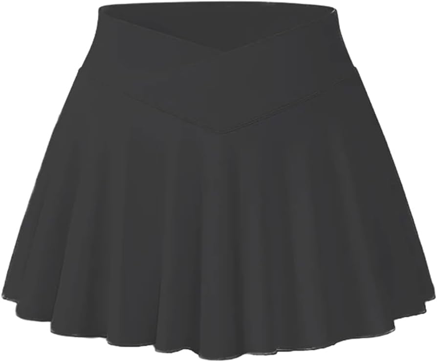 Basic Pleated Skirt for Women Golf Wear High Waist Yoga Gym Outdoors Breathable Fitness Skirt