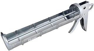 Newborn 315 1/4-Gallon Industrial Plated Super Ratchet Type Caulking Gun, Zinc-Chromate