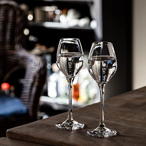 Foto von Krosno Grappa-gläser Schnaps-gläser Likör-gläser Glas | 6-teiliges Set | 60 ml | Splendour Kollektion | Wodka-Gläser | Für Zuhause, Restaurants & Partys | Spülmaschinenfest | Bleifreies Kristallglas
