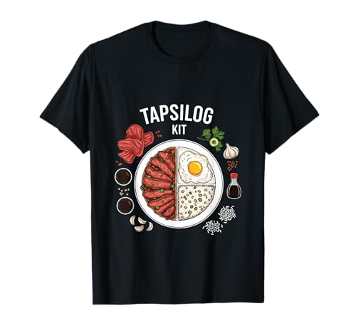 Tapsilog Kit Filipino Food Asian Cuisine Breakfast T-Shirt